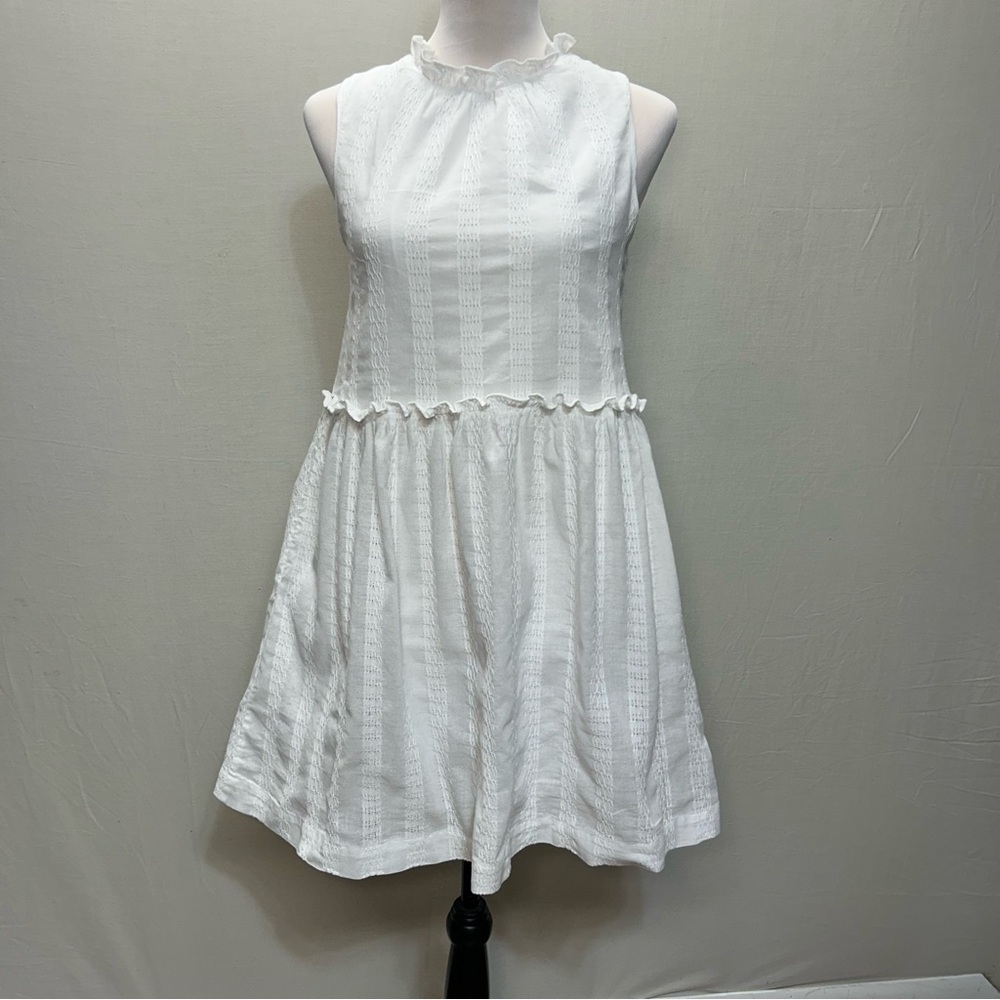 DRAPER JAMES RSVP™ Babydoll Min Dress White S